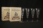 4st Blåklocka champangeglas. G18