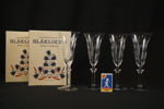 4st Blåklocka champangeglas. G18