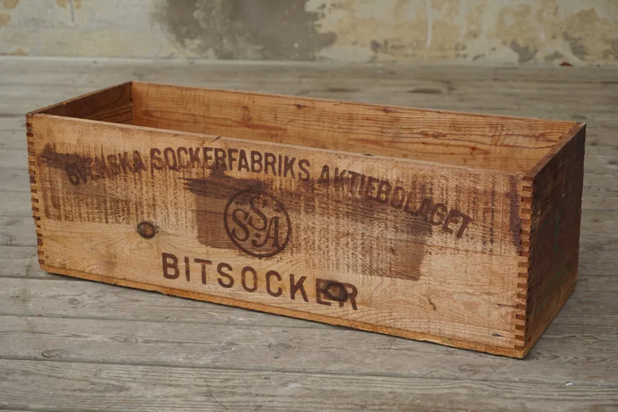 Svenska Sockerfabriks Aktiebolaget Fraktlåda. B23