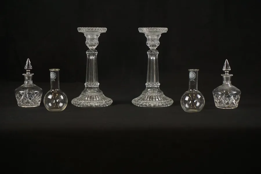 2st Glas Ljusstakar mm. A12