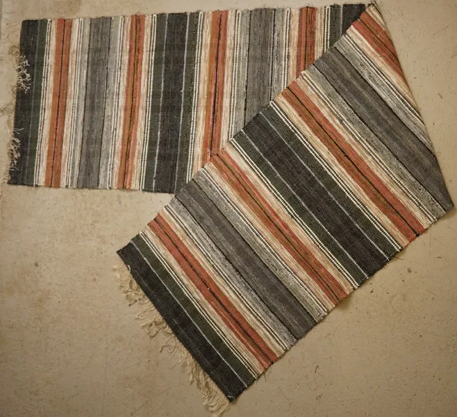 Randig trasmatta 70x280cm. B46