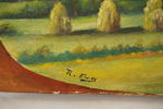 Hus & hö målat tråg 57x22. M9