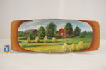 Hus & hö målat tråg 57x22. M9