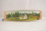 Gård målat tråg 64x19. M10
