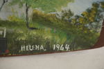 Offerdals Kyrka målat tråg65x30. M13
