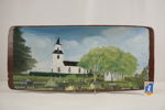Offerdals Kyrka målat tråg65x30. M13