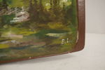 Fäbod målat tråg 61x28. M17
