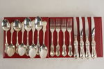 16st Olga silverbestick i schatull 489+(317 knivar)g. A96/