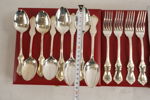 16st Olga silverbestick i schatull 489+(317 knivar)g. A96/