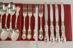 16st Olga silverbestick i schatull 489+(317 knivar)g. A96/