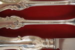 16st Olga silverbestick i schatull 489+(317 knivar)g. A96/