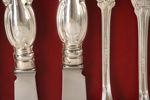 16st Olga silverbestick i schatull 489+(317 knivar)g. A96/