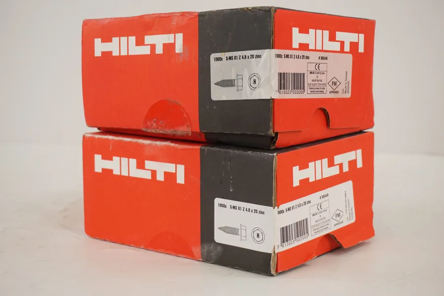 2Pkt HILTI 2,0x20 Zinc skruvar S 01 Z-MS. D140