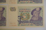 5st 5 Kronors sedlar 1981 i nr följd. A331
