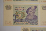 5st 5 Kronors sedlar 1981 i nr följd. A331