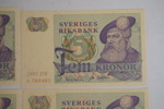 5st 5 Kronors sedlar 1981 i nr följd. A331