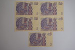 5st 5 Kronors sedlar 1981 i nr följd. A331