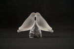 Glasfigur två fåglar. G106