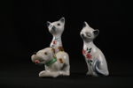 Porslinsfiguriner, katter & hund. G108