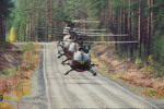 2st Bilder, militär helikopter, 51x71cm. M16/