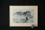 A. Edlund litografi 33/100, 51,5x38,5cm. M22/