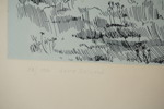 A. Edlund litografi 33/100, 51,5x38,5cm. M22/