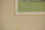 Sven Ljungberg, Litografi, Trädgård 60x47cm. M27/