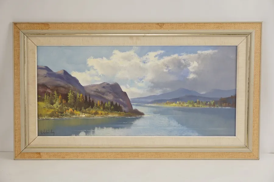 Tavla 91x51cm landskap. M52/