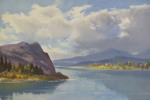 Tavla 91x51cm landskap. M52/