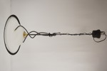 Taklampa, glas & metall. M14/