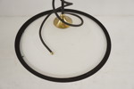 Taklampa, glas & metall. M14/