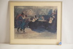 Evert Taube tryck 79x65cm. M20/