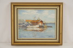 A. Nilsson, båt 38x32cm. M22/