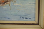 A. Nilsson, båt 38x32cm. M22/