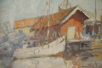 A. Nilsson, båt 38x32cm. M22/