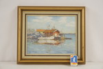 A. Nilsson, båt 38x32cm. M22/