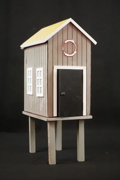 Vinlåda/vindbox på pall H 45cm. M34/