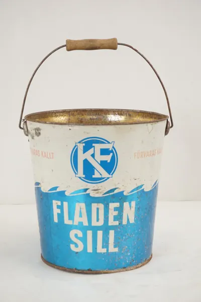 KF Fladen Sill plåthink. C17/