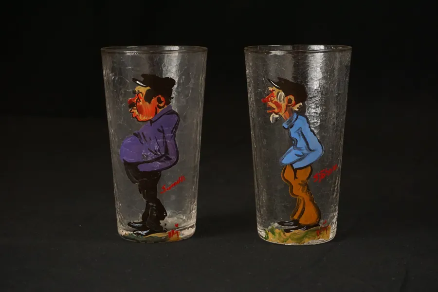 2st Sjöholm glas, handmålad. G9/