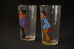 2st Sjöholm glas, handmålad. G9/