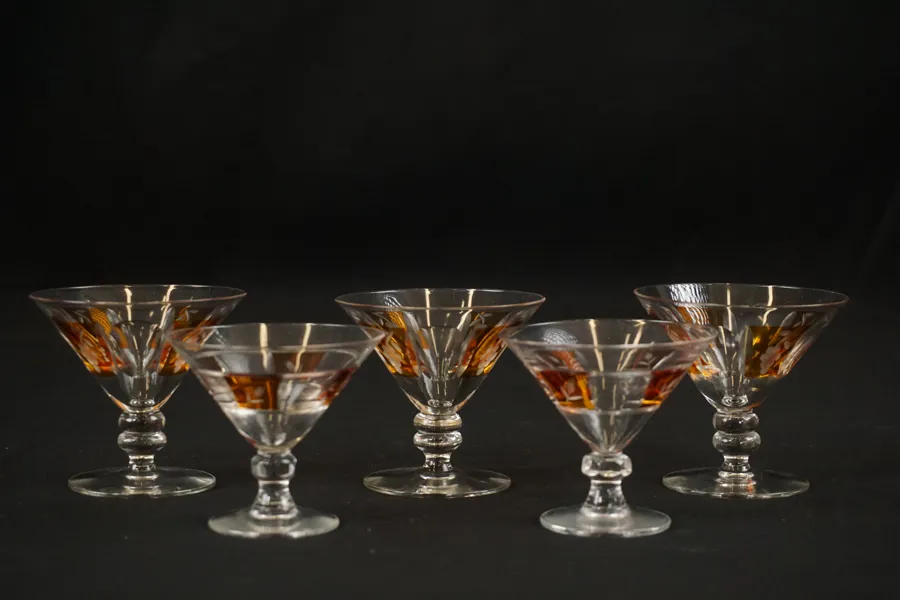 5st Åfors kristall likörglas. G39/