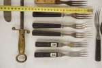 Ljusstake, grillgafflar mm. A236/