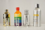Absolut Vodka flaskor & glas mm. A43/
