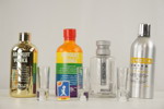 Absolut Vodka flaskor & glas mm. A43/