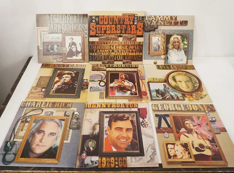 Country Superstars LP.-box.  A211/
