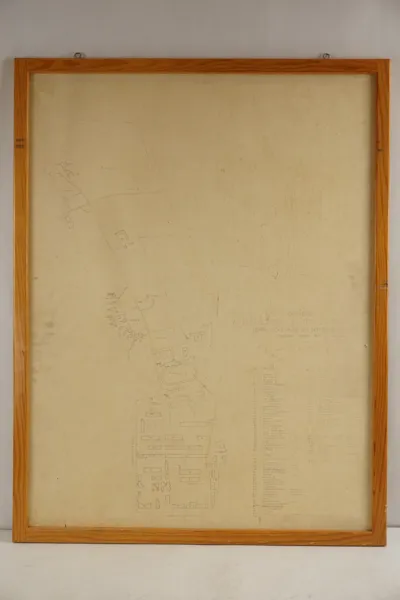 Militär karta 77x100cm. B78/