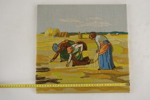Handbroderad vävnad, textiler mm. BC102/