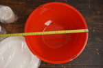 Nordfalks, vintage Picnic Bowl, röd mm. BC30/