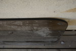 Rökt glas med rundade hörn 130x70x0,8cm. B152/