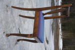 3st stolar med lila stoppad sits. B154/